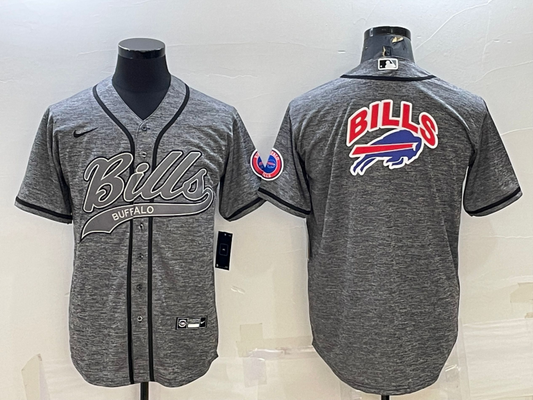 Men's Buffalo Bills Gray Player Jersey1