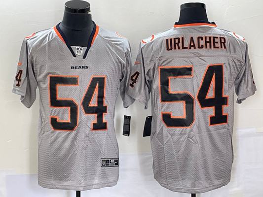 Men's Chicago Bears Brian Urlacher #54 Gray Game Jersey1