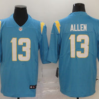Men's Los Angeles Chargers Keenan Allen #13 Powder Blue Player Game Jersey1