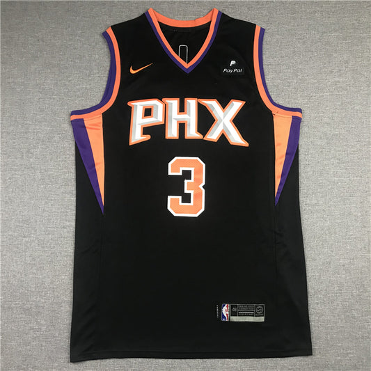 Men's Phoenix Suns Chris Paul #3 Black Fast Break Replica Jersey1