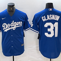 Men's Los Angeles Dodgers Tyler Glasnow #31 Blue Replica Player Jersey1