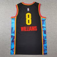 Men's Oklahoma City Thunder Jalen Williams #8 Black 2024/25 Swingman Player Jersey1 - City Edition