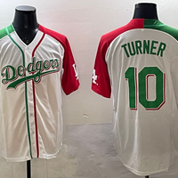 Men's Los Angeles Dodgers Justin Turner #10 White Replica Player Jersey1