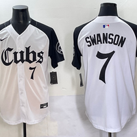 Men's Chicago Cubs Dansby Swanson #7 White Game Jersey