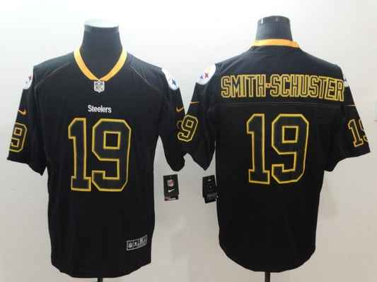Men's Pittsburgh Steelers #19 JuJu Smith-Schuster Black Authentic Player Jersey1