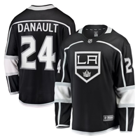 Men's Los Angeles Kings Phillip Danault #24 Black Home Breakaway Player Jersey1
