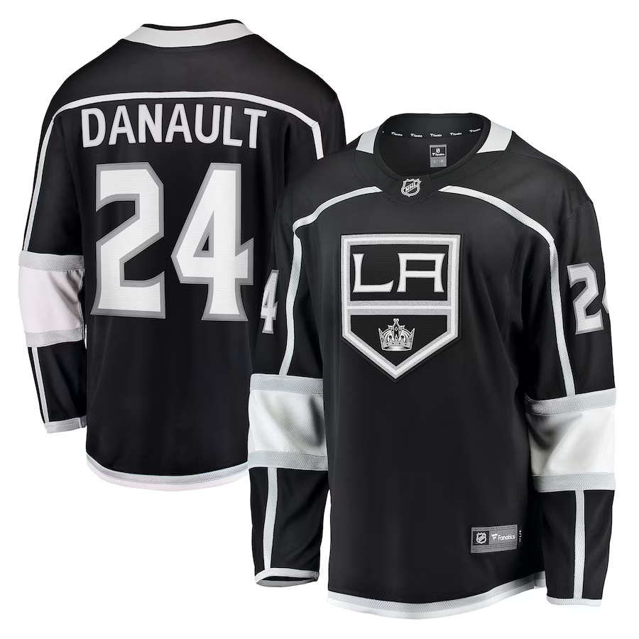 Men's Los Angeles Kings Phillip Danault #24 Black Home Breakaway Player Jersey1