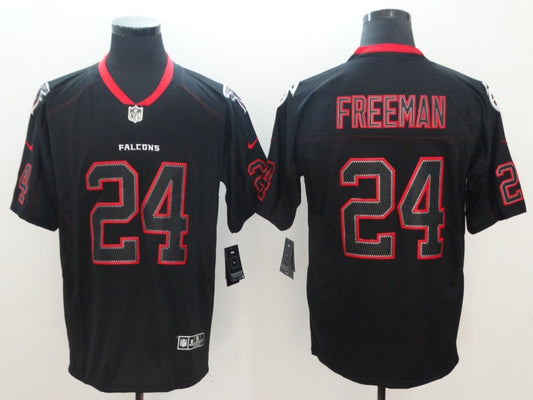 Men's Atlanta Falcons Devonta Freeman #24 Black Game Player Jersey1