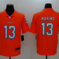 Men's Miami Dolphins Dan Marino #13 Orange Game Jersey1