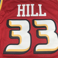 Men's Detroit Pistons Grant Hill 1998-99 Red Hardwood Classics Swingman Jersey1