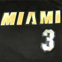 Men's Miami Heat Dwyane Wade #3 NBA Black Swingman Jersey1