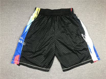 Men's Brooklyn Nets Black City Edition Basketball Shorts1