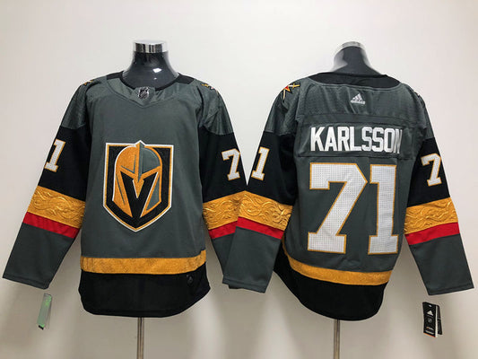 Men's Vegas Golden Knights William Karlsson #71 Gray Breakaway Player Jersey1