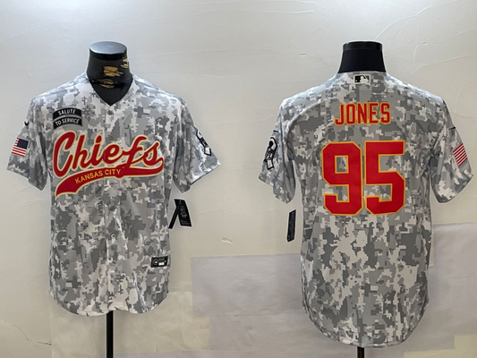 Men's Kansas City Chiefs Chris Jones #95 Arctic Camo 2024 Salute to Service Player Jersey1