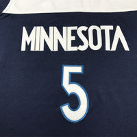 Men's Minnesota Timberwolves Anthony Edwards #5 Navy Swingman Jersey1 - Icon Edition