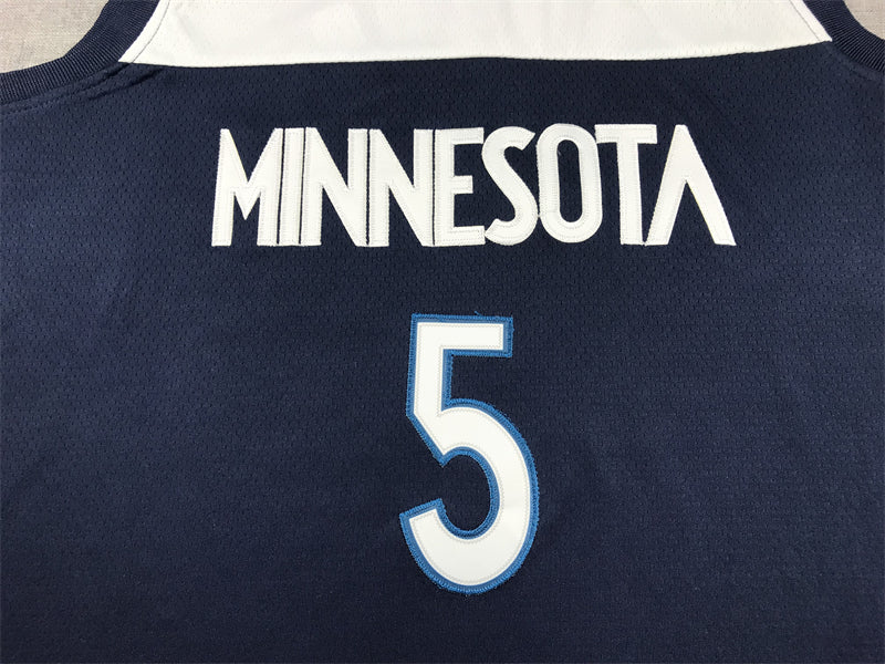 Men's Minnesota Timberwolves Anthony Edwards #5 Navy Swingman Jersey1 - Icon Edition