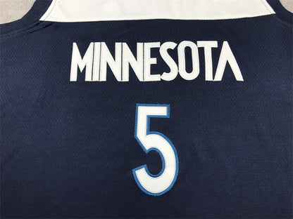 Men's Minnesota Timberwolves Anthony Edwards #5 Navy Swingman Jersey1 - Icon Edition