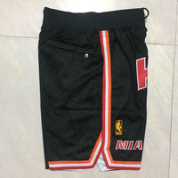 Men's Miami Heat Black Basketball Shorts1