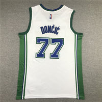 Men's Dallas Mavericks Luka Doncic White 2021/22 Swingman Jersey1 - City Edition
