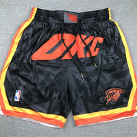 Men's Oklahoma City Thunder Black City Edition Pocket Shorts1