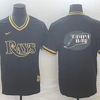 Men's Tampa Bay Rays Black Replica Team Jersey1