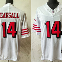 Men's San Francisco 49ers Ricky Pearsall #14 White Game Player Jersey