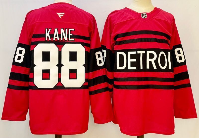 Men's Detroit Red Wings Patrick Kane #88 Fanatics Red Player Jersey