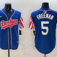 Men's Los Angeles Dodgers Freddie Freeman #5 Royal Replica Player Jersey1