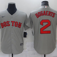 Men's Boston Red Sox Xander Bogaerts #2 Gray Replica Baseball Jersey1