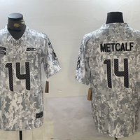 Men's Seattle Seahawks DK Metcalf #14 Arctic Camo 2024 Salute to Service Limited Jersey