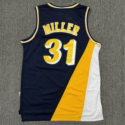 Men's Indiana Pacers Reggie Miller #31 Navy Replica Jersey1