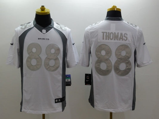 Men's Denver Broncos Demaryius Thomas #88 White Game Jersey1