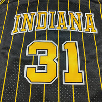 Men's Indiana Pacers Reggie Miller #31 Black Swingman Player Jersey