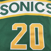Men's Seattle SuperSonics Gary Payton Green Hardwood Classics Swingman Jersey