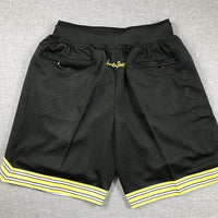 Men's Pittsburgh Steelers Black Pocket Shorts1