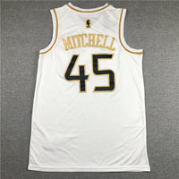 Men's Utah Jazz Donovan Mitchell #45 White Swingman Jersey1