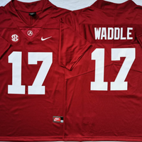 Men's Alabama Crimson Tide Jaylen Waddle #17 Crimson Player Game Jersey