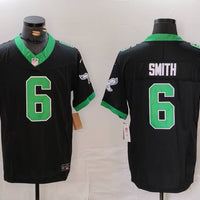 Men's Philadelphia Eagles DeVonta Smith #6 Black Alternate Game Jersey1
