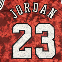 Men's Chicago Bulls Michael Jordan #23 Red Galaxy Swingman Jersey1