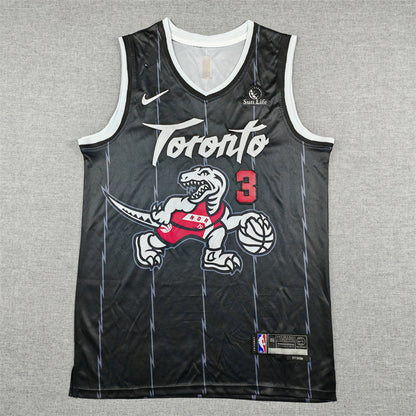 Men's Toronto Raptors Brandon Ingram #3 Black 2025/26 Swingman Jersey - City Edition