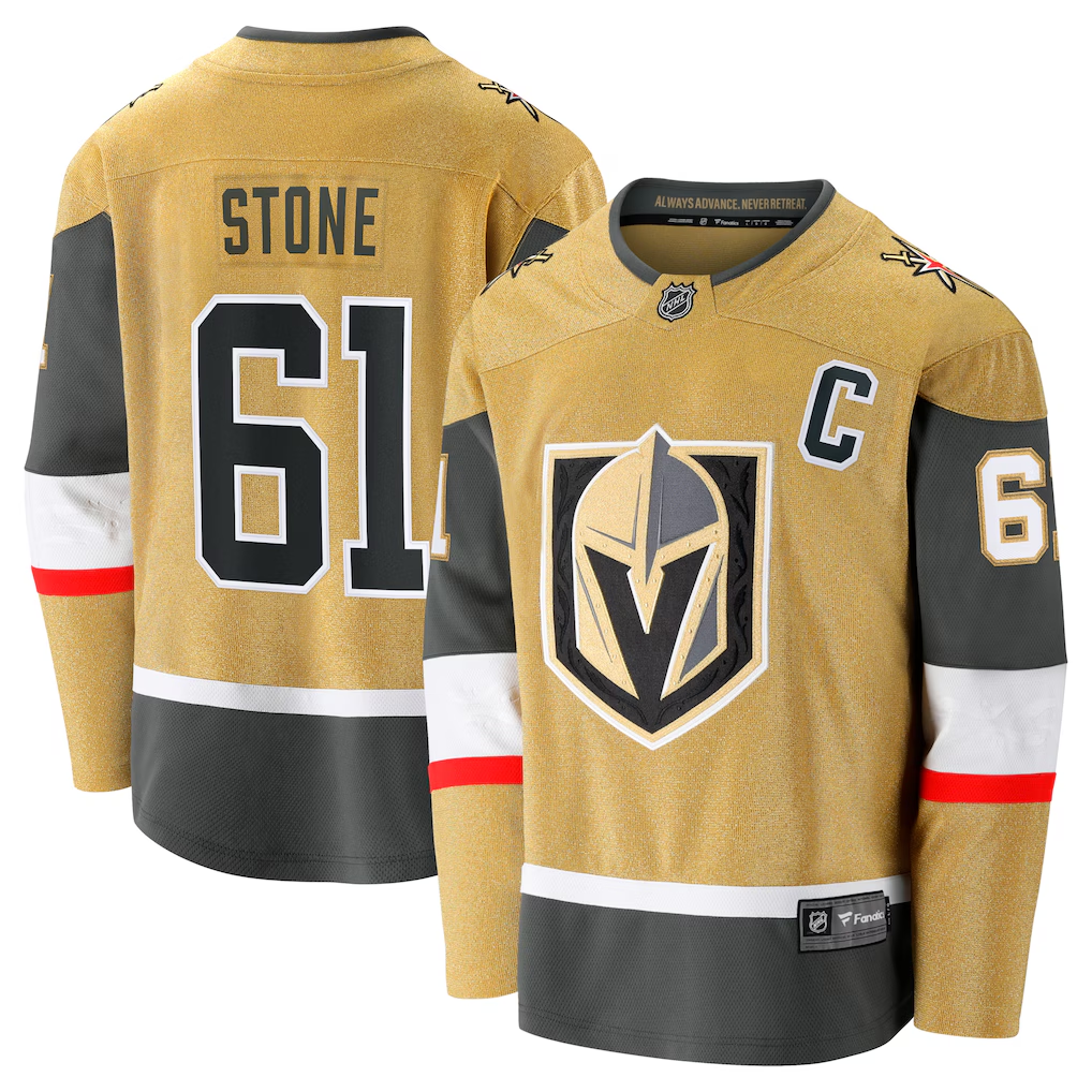 Men's Vegas Golden Knights Mark Stone #61 Fanatics Gold Home Breakaway Jersey