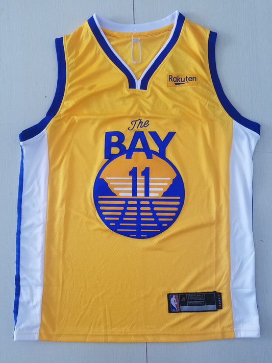 Men's Golden State Warriors Klay Thompson #11 Yellow Fashion Swingman Jersey1