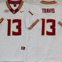 Men's Florida State Seminoles Jordan Travis #13 White Player Jersey