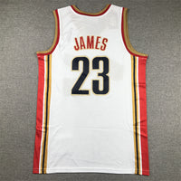 Men's Cleveland Cavaliers LeBron James #23 White 2003-04 Hardwood Classics Swingman Jersey1