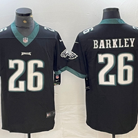 Men's Philadelphia Eagles Saquon Barkley #26 Black Game Player Jersey1