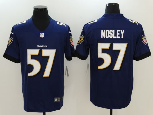Men's Baltimore Ravens C.J. Mosley #57 Purple Game Player Jersey1
