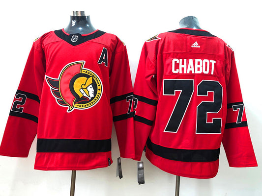 Men's Ottawa Senators Thomas Chabot #72 Red Player Jersey1