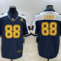 Men's Dallas Cowboys CeeDee Lamb #88 Navy Game Team Jersey1