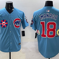 Men's Chicago Cubs Shota Imanaga #18 Light Blue Player Jersey