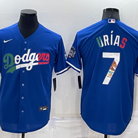 Men's Los Angeles Dodgers Julio Urias #7 Blue Fashion Player Jersey1